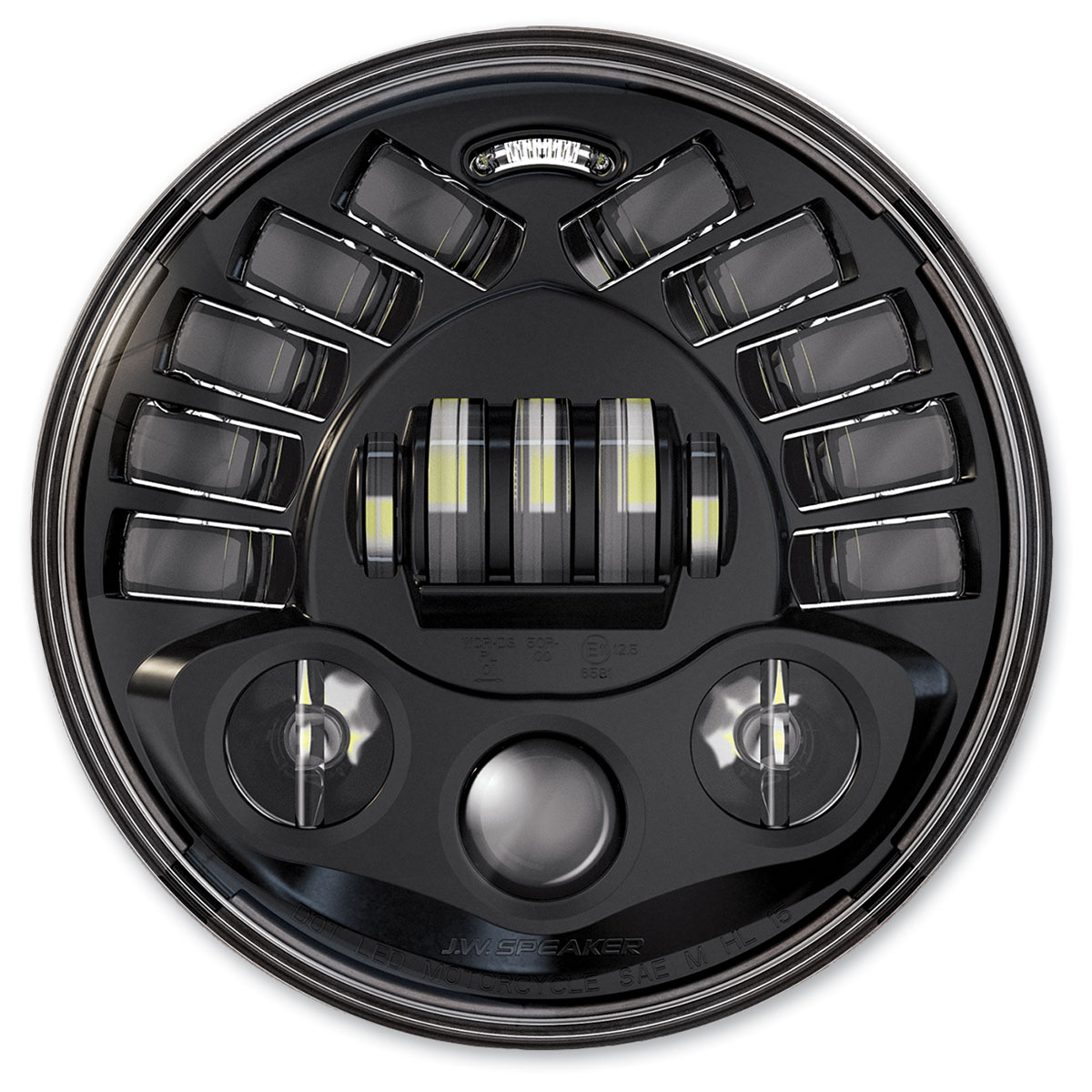 J.W. Speaker 7″ LED Headlight Black