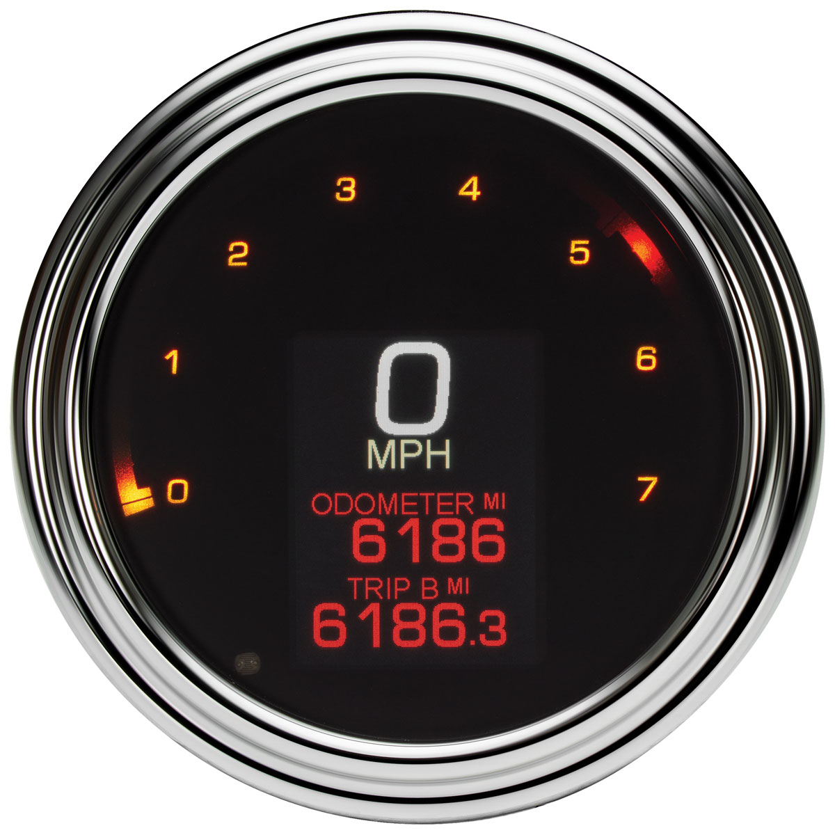 Dakota Digital MLX Series Fatbob Chrome Speedometer/Tachometer