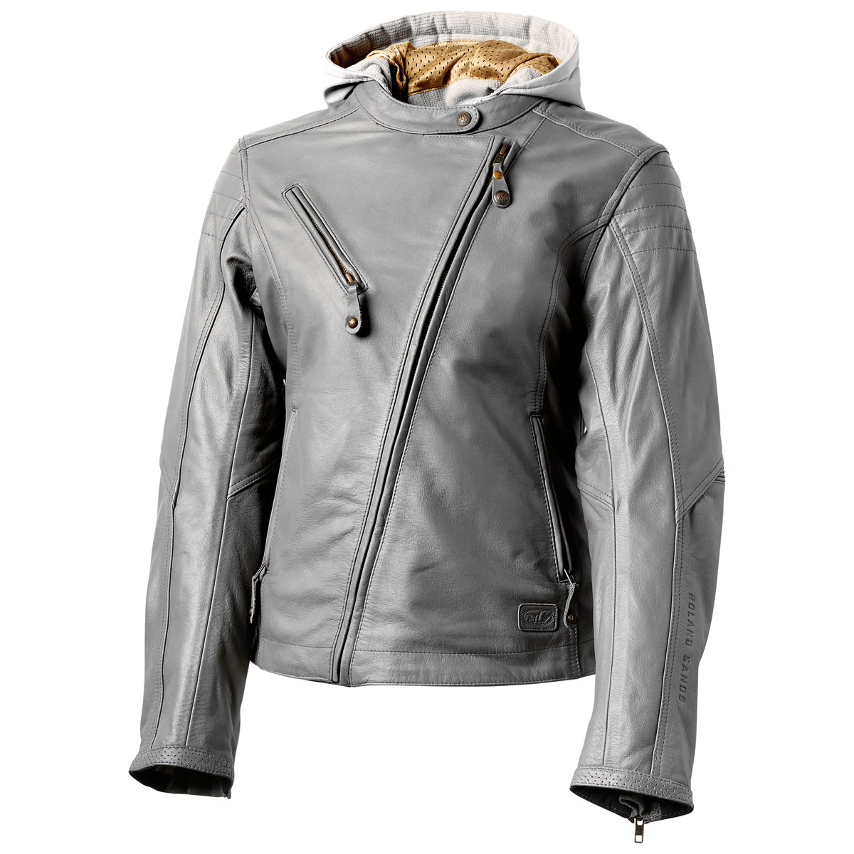 Roland Sands Design Apparel Women's Mia Gunmetal Gray Leather Jacket