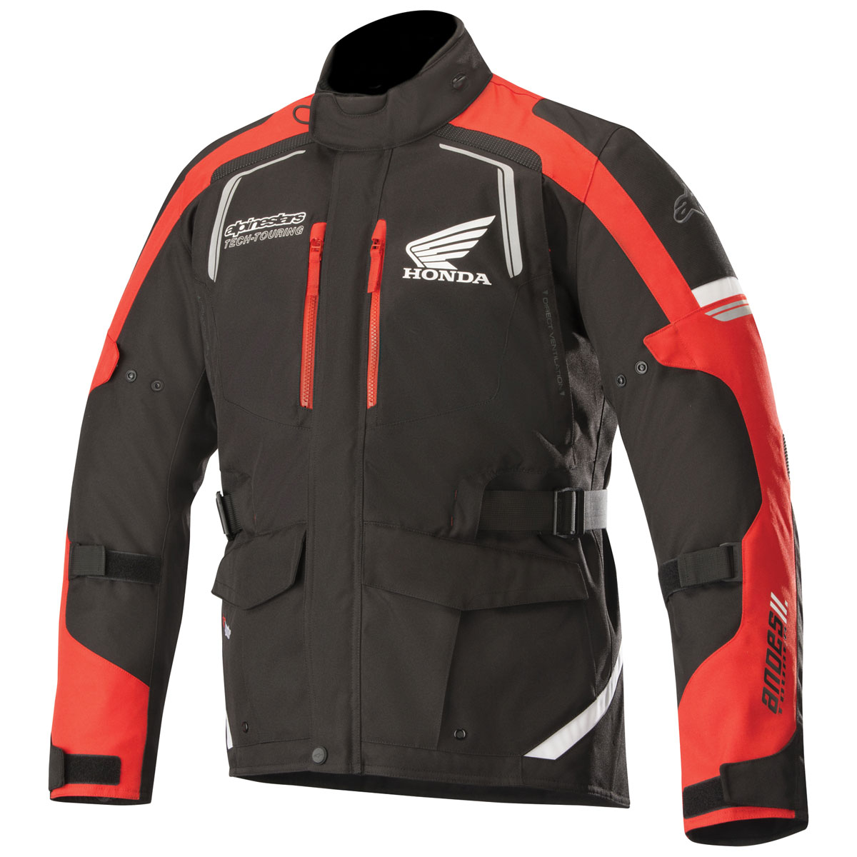 Alpinestars Men's Andes v2 Drystar Honda Black/Red Jacket