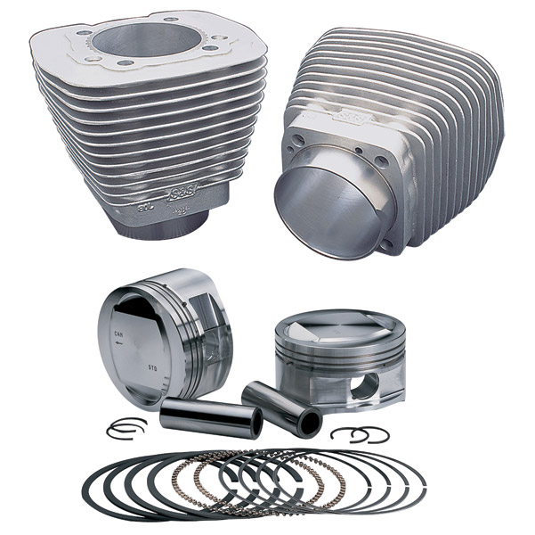 S&S Cycle 3-5/8" Bore Natural Cylinder and Piston Kit
