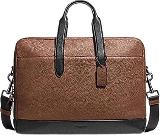 Coach Hamilton Day Brief F27617 Brown Leather Weekend/Travel Bag