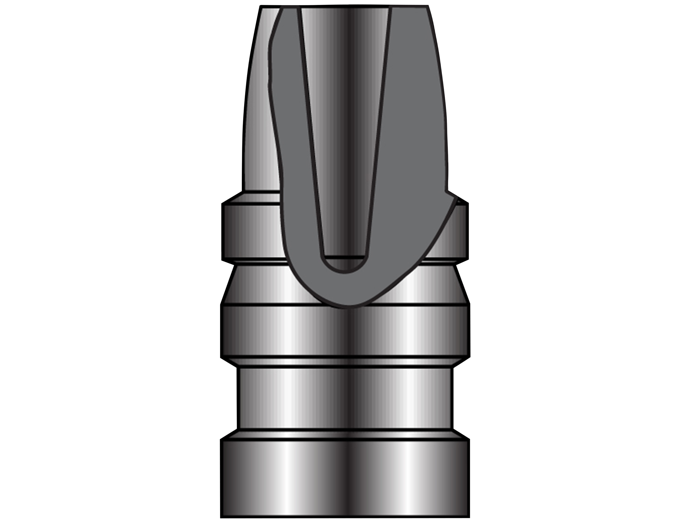 Lyman 1-Cavity Bullet Mold #358439HP 38 Special, 357 Magnum (358 Diameter) 155 Grain Semi-Wadcutter Hollow Point